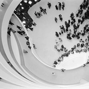 USA, New York, New York City: The Guggenheim Museum Gallery View of Entrance