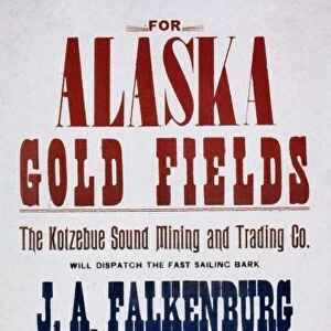 ALASKA GOLD RUSH, 1898. Poster
