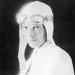 AMELIA EARHART (1897-1937). American aviator. Photographed in 1928 at age 30
