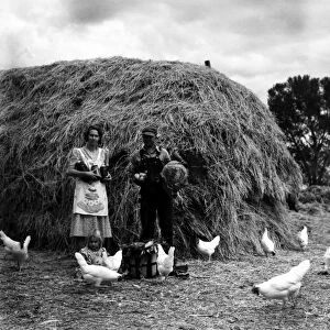 CHICKEN FARMERS, 1939. Chicken farmers in the San Luis Valley, Colorado