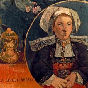 GAUGUIN: BELLE ANGELE, 1889. Paul Gauguin: La Belle Angele. Canvas, 1889