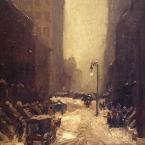 HENRI: NEW YORK WINTER. Robert Henri: New York Street in Winter, 1902