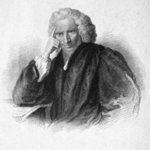 LAURENCE STERNE (1713-1768). English cleric and novelist. Line and stipple engraving after the painting by Sir Joshua Reynolds