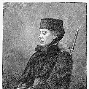 MARY HENRIETTA KINGSLEY (1862-1900). English traveler and ethnologist. Wood engraving, 1896