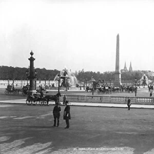 PARIS: PLACE DE LA CONCORDE. View of the Place de la Concorde in Paris, c1900