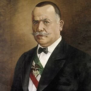 PORFIRIO DIAZ (1830-1915). Mexican general and stateman. Portrait by an unknown artist