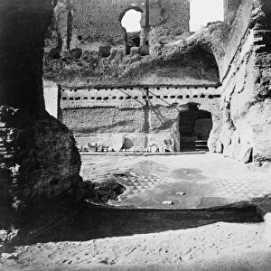 ROME: BATHS OF CARACALLA. Ruins of the Baths of Caracalla (Terme di Caracalla) at Rome