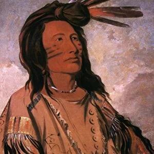 SIOUX CHIEF: TOBACCO. Tobacco, Oglala chief, Lakota Sioux: oil on canvas, 1832