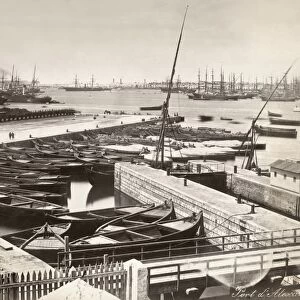 SUEZ CANAL: PORT SAID. Boats docked at Port Said, Egypt, at the entrance to the Suez Canal