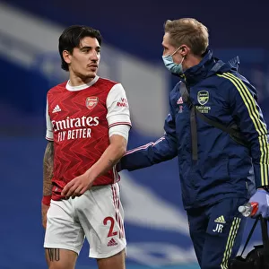 Arsenal's Hector Bellerin Exits Chelsea Match with Injury (2020-21 Premier League)