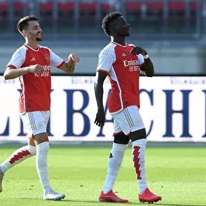 Arsenal's Saka and Vieira: United in Victory - Nuremberg Friendly, 2023