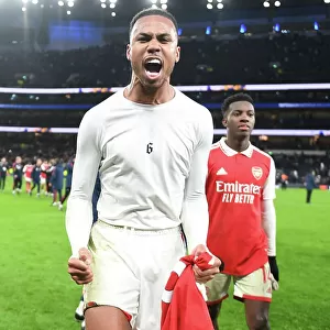 Gabriel's Goal Celebration: Arsenal Triumphs Over Tottenham in Premier League Clash (2022-23)