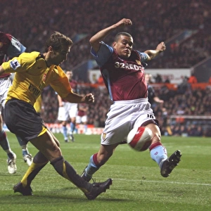Mathieu Flamini (Arsenal) Wilfred Bouma (Aston Villa)