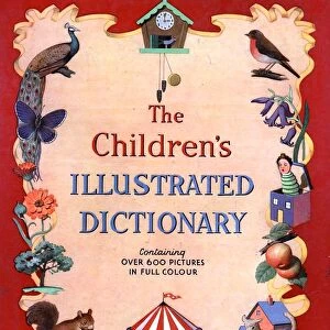 The Childrens Illustrated Dictionary 1940s UK mcitnt dictionaries childrens