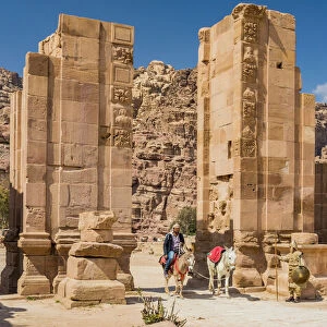 Hadrian`s Gate at Petra, Jordan