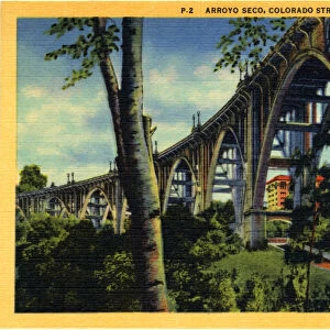 Arroyo Seco, Colorado Street Bridge, Pasadena, California