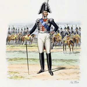 Captain of the Kings guard, 1820. From Histoire de la maison militaire du Roi