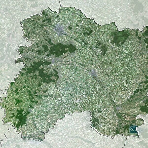 Departement of Marne, France, True Colour Satellite Image