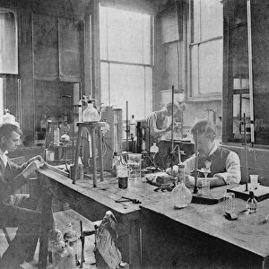 Laboratory at Thomas Firth & Sons Norfolk Works, Sheffield c1900