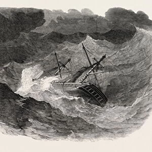The Peninsular And Oriental Companys Steamship pekin In A Typhoon In The China Sea