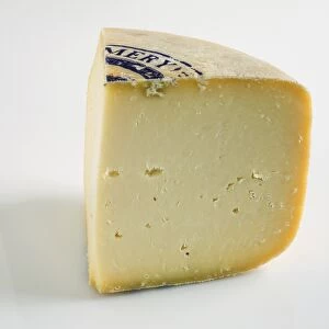 Slice of American Fleur de la Terre cows milk cheese
