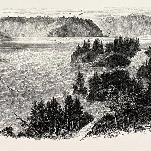 St. Johns River, Frontiers of New Brunswick and Maine, North America, Us, Usa, 1870S