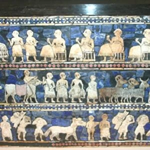 The Standard of Ur, Sumerian artefact excavated from what had been the Royal Cemetery