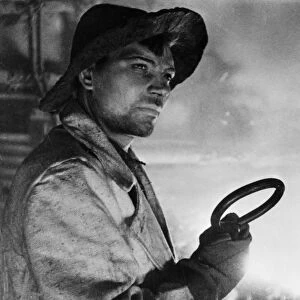 A steel worker of the kuznetsk iron and steel works, ussr, 1930s