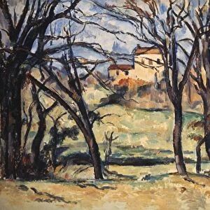 Trees and a House, 1885-1886. Paul Cezanne (1839-1906) French Post-Impressionist painter