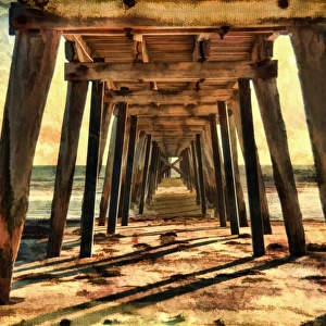 Old wooden pier