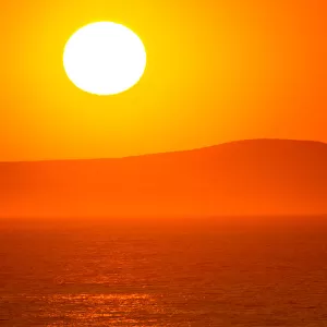 Sunrise over the ocean. Sleaford Bay. Australia