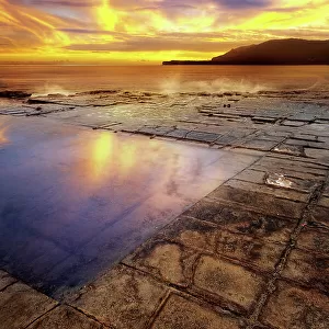 Sunrise at the Tessellated Pavement, Lufra, Eaglehawk Neck, Tasman Peninsula of Tasmania