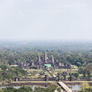 Aerial view of Angkor wat, Cambodia