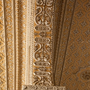 Architectural detail of the arch in palace, Chowmahalla Palace, Hyderabad, Andhra Pradesh, India