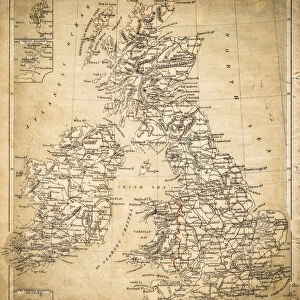 British Isles map of 1869