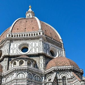 The Brunelleschi dome and two apses of the Santa Maria del Fiore cathedral