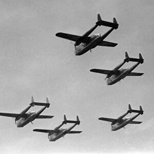 Flying boxcars in formation