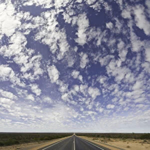 Paved Eyre Highway, Nullarbor Plain, Australia