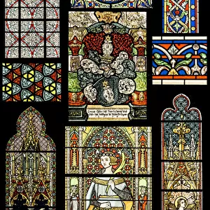 Religion motives on Stained Glass