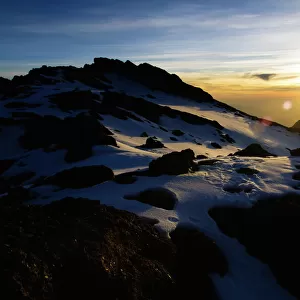 Sunrise on the Crater Rim of Kibo Peak