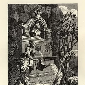William Hogarth, Britannia watering the trees of creativity