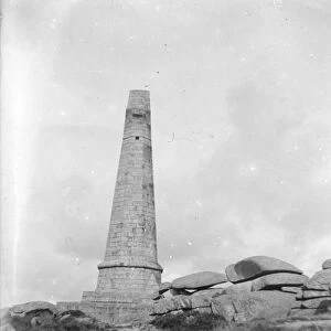 Basset Memorial, Carn Brea, Illogan, Cornwall. Early 1900s