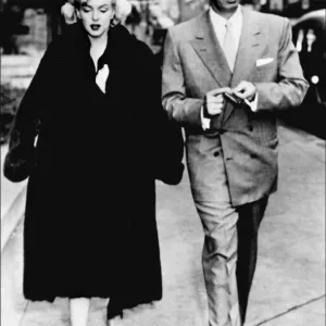 American Baseball Player Joe DiMaggio with Marilyn Monroe American Baseball Player Joe DiMaggio with Marilyn Monroe