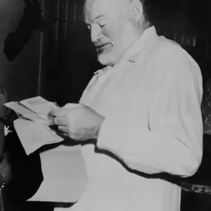 American writer Ernest Hemingway 1952