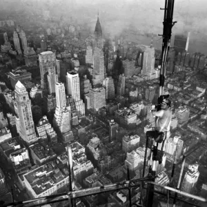 Anordnung der Antenne auf dem Empire State Building 1950 Anordnung der Antenne auf dem Empire State Building 1950