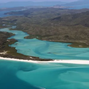Print of Aerial View of the Great Barrier Reef