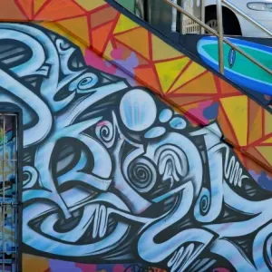 L'art de rue thématique d'Australie.