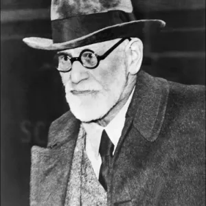 Austrian Psychoanalyst Sigmund Freud Print, August 05 1938 Headshot
