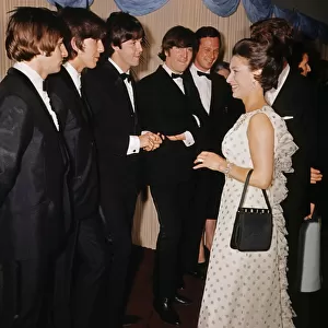 The Beatles and Princess Margaret Attend The Help Premier