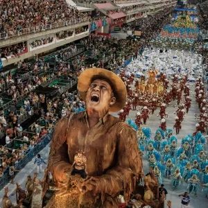 Print of the 2017 Rio Carnival Champion Parade Print of the 2017 Rio Carnival Champion Parade